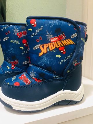 Botas Nieve Spiderman Talla 22 Nuevas