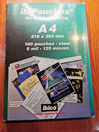 Fundas plastificar A4 Ibico 125 micras