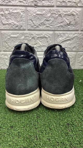 Hogan Sneakers Donna Glitter Blu Argento