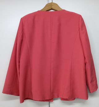 Blazer Rosa Coral Talla 48 Cristina García