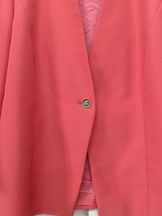 Blazer Rosa Coral Talla 48 Cristina García
