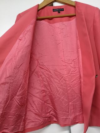 Blazer Rosa Coral Talla 48 Cristina García