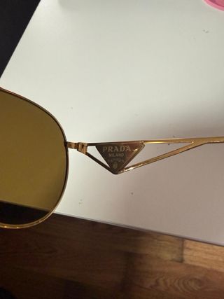 Gafas de sol Prada Marrón y Dorado