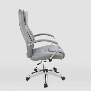 SILLA DIRECCIÓN POLIPIEL GRIS ANGELA