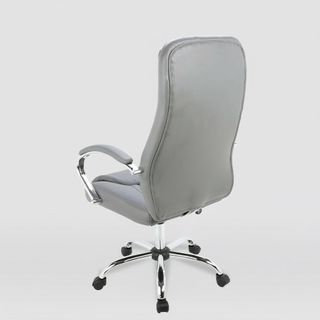 SILLA DIRECCIÓN POLIPIEL GRIS ANGELA