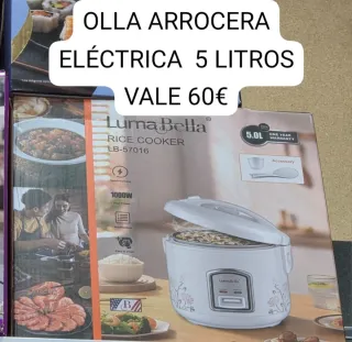 Olla Arrocera Eléctrica Luma Bella 5L