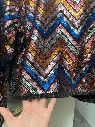 Jersey Zara, lentejuelas talla S
