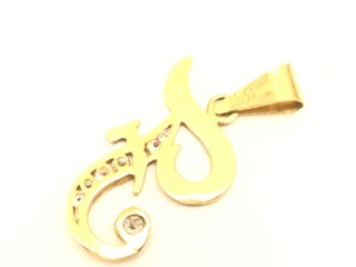 colgante oro 18k con piedra con circonita