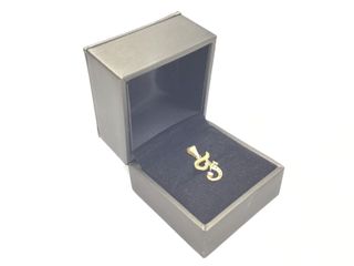 colgante oro 18k con piedra con circonita