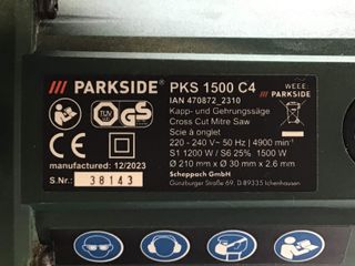sierra circular parkside pks 1500