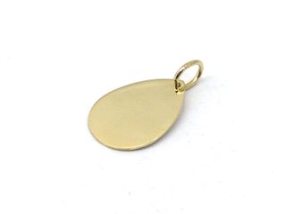 colgante oro 18k con piedra con circonita