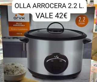 Olla Arrocera Oryx 2.2L Acero Inoxidable 900W