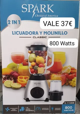 Licuadora y Molinillo Spark 800W