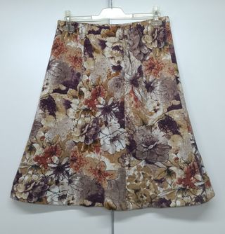 Falda floral vintage talla 48