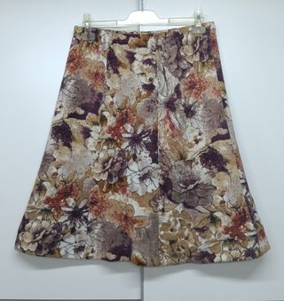 Falda floral vintage talla 48
