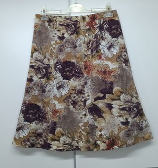 Falda floral vintage talla 48