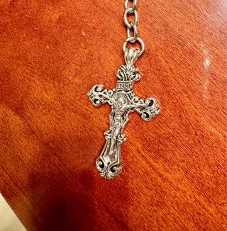 Llaveros religiosos: Corazón, Cruz y Ángel