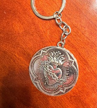 Llaveros religiosos: Corazón, Cruz y Ángel