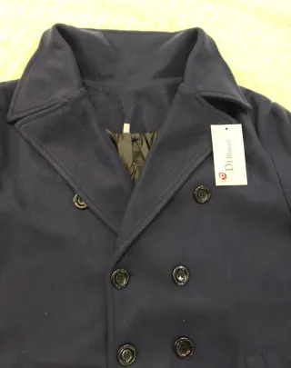 Abrigo de paño caballero talla M azul marino nuevo