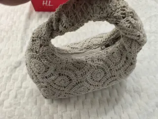 Bolso de ganchillo color gris nuevo
