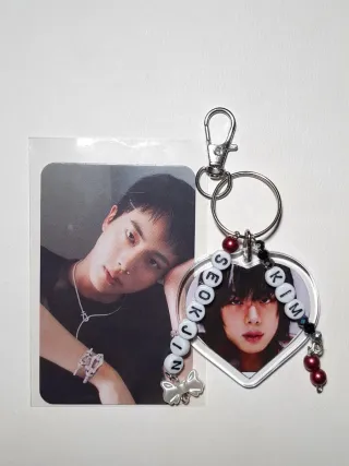 Llavero JIN BTS Kpop Doble Cara