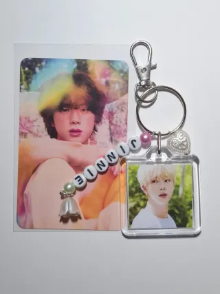Llavero JIN BTS Kpop Doble Cara