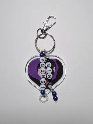 Llavero YOONGI BTS Kpop Doble Cara