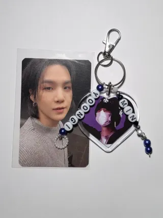 Llavero YOONGI BTS Kpop Doble Cara