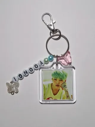 Llavero BTS YOONGI doble cara