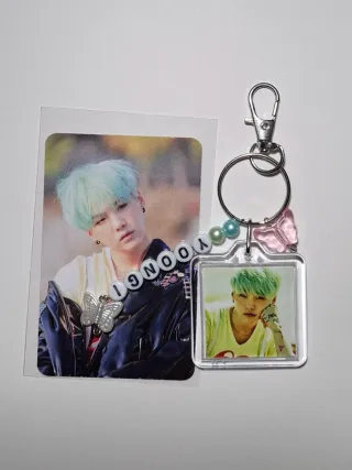 Llavero BTS YOONGI doble cara