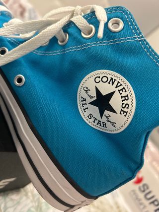 Converse azules altas