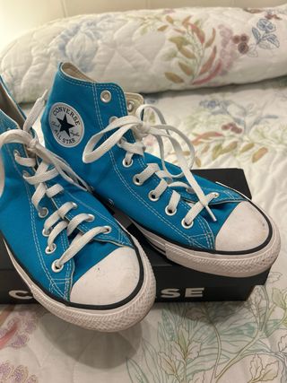 Converse azules altas