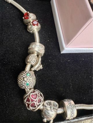 Bracciale Pandora, Anello Cuore e Charm
