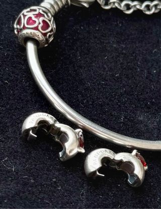 Pandora Charm Cuori e Clip Cuori