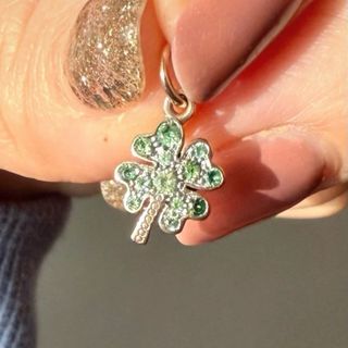 Dodo Ciondolo Quadrofoglio tsavoriti verdi