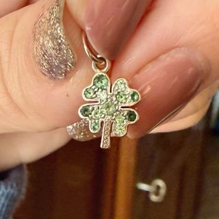 Dodo Ciondolo Quadrofoglio tsavoriti verdi