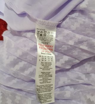 Vestido midi lila manga abullonada talla S