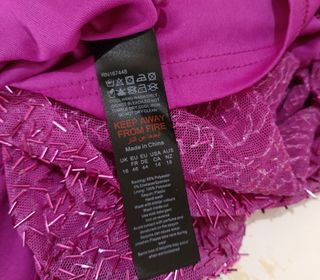 Elegante vestido fucsia cuello halter forrado