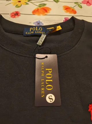 Felpa Ralph Lauren Unisex Blu Taglia S