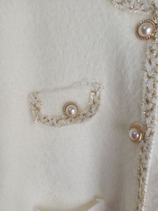 Elegante rebeca crema joya talla XL/XXL