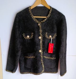 Elegante rebeca crema joya talla XL/XXL