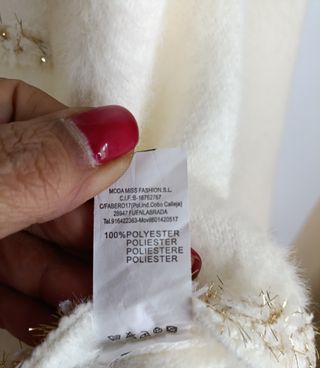 Elegante rebeca crema joya talla XL/XXL