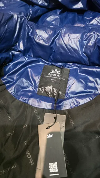 Precioso plumón azul marino