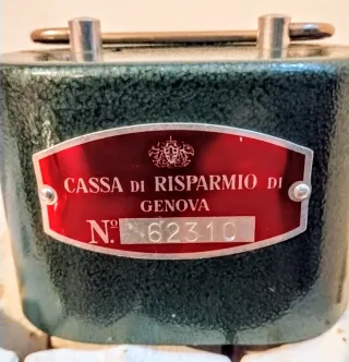 Salvadanaio Cassa Risparmio Genova Vintage
