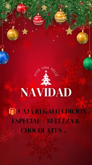 Caja Regalo Navidad Belleza y Chocolates