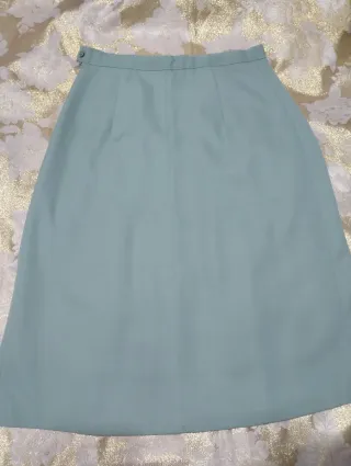 Gonna vintage a pieghe verde taglia xs