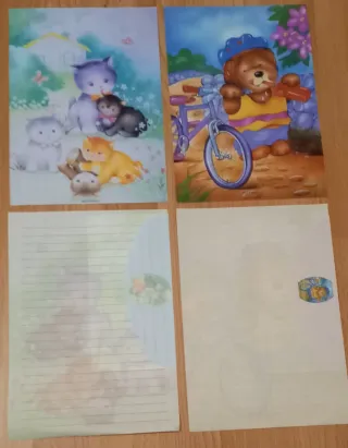 Conjunto de tapa o libretita y carta