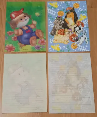 Conjunto de tapa o libretita y carta