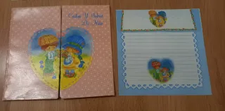 Conjunto de tapa o libretita y carta
