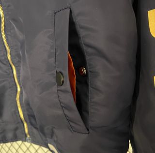 Chaqueta Jordan Azul y Dorada Bomber